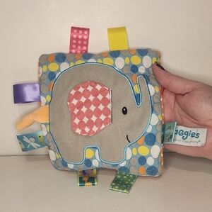 Mary Meyer Taggies Signature Collection Elephant Crunchy, Squeaker Sensory Toy